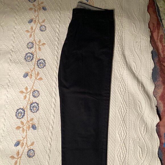 Mens Dark Blue 32X30 Pleated Haggar Dress Pants - Picture 4 of 7
